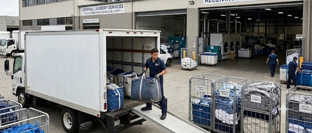 Central laundry equipment