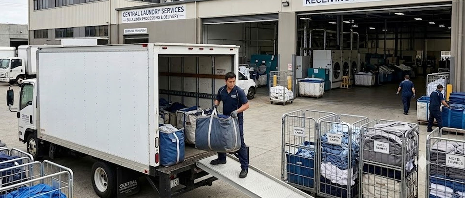 Central laundry equipment